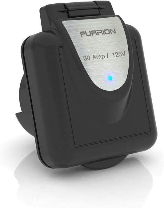 Furrion 30amp Shore Power Inlet - F30INS-BS-AM