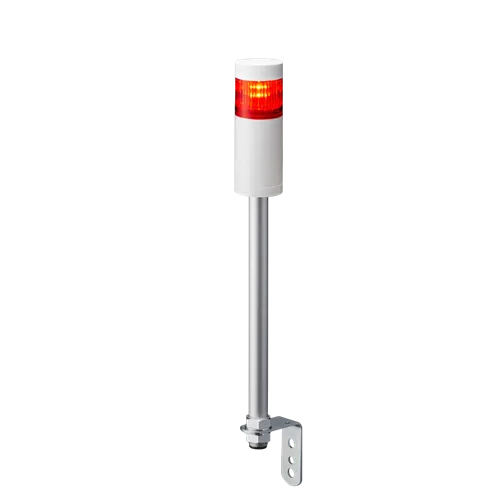 Patlite LR5-101LJNW-R 50mm, 1-Tier, 12VDC, Pole Mount/Cable, No Flashing/Buzzer, Off-White
