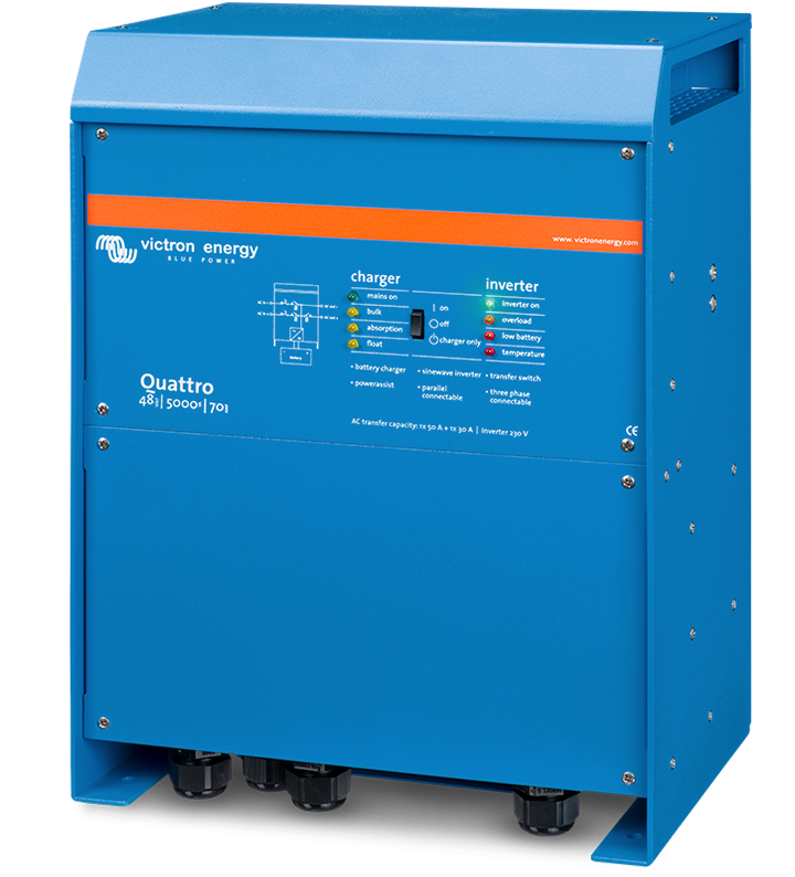 Victron Quattro Inverter/Charger 48/5000/70-100/100 230V VE.Bus [QUA485021010]