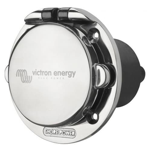 Victron Power Inlet stainless with cover 16A/250Vac (2p/3w) [SHP301602000]