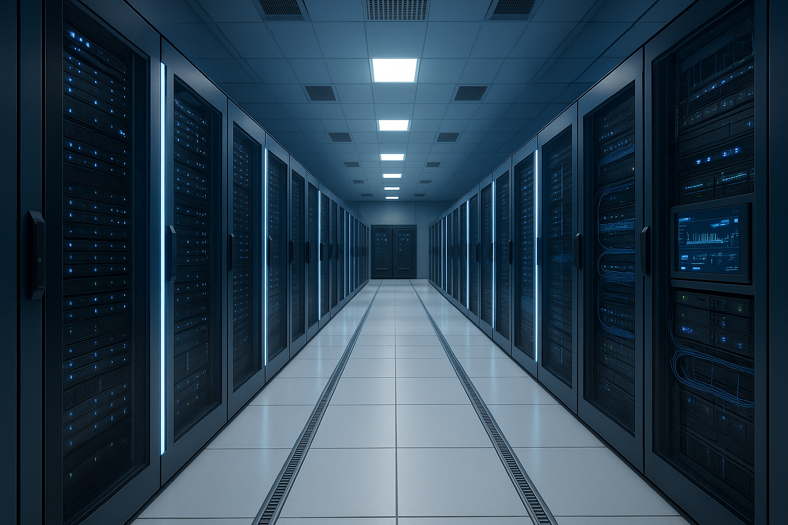 inside a modern data center